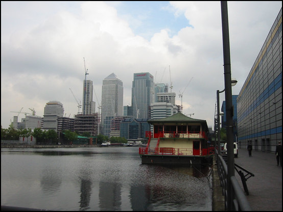Some buildings of the Docklands area, where I was going to work