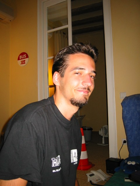 July 2001, in my apartment in Barcelona