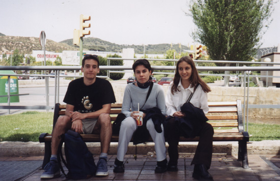 Moi, Laura et Erika au même endroit