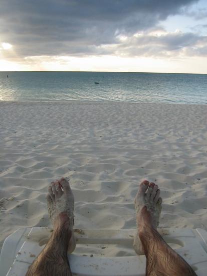 De nouveau mes pieds avec un nuage qui passe :-)