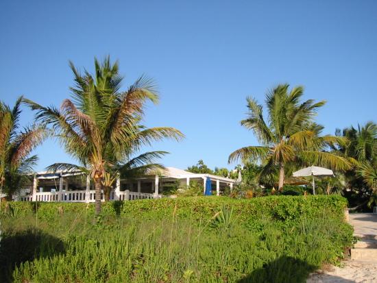 Vue de l'hôtel depuis la plage