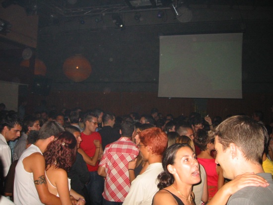 The inside of the same club in Badalona