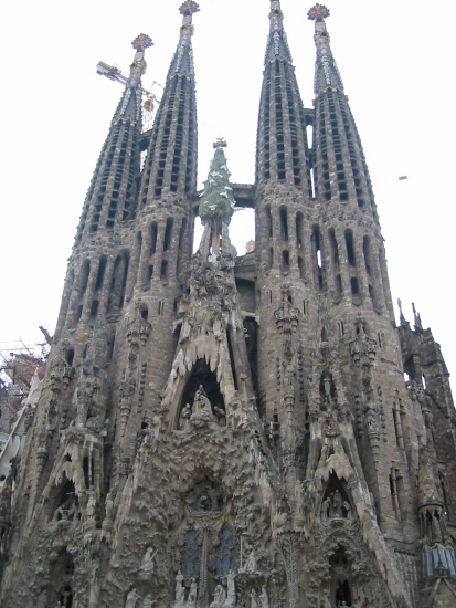 The Sagrada Familia in Barcleona, I like that strange... thing