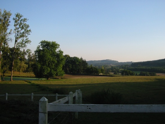 The beautiful country view around the 'chateau'