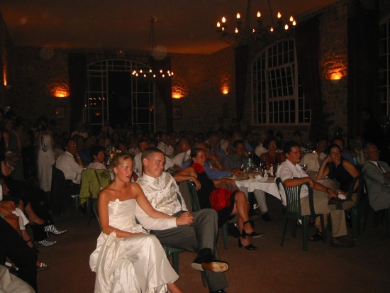 The entire audience in the main dining room