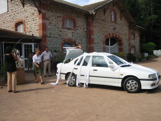 The car again, with even more toilet paper :-)