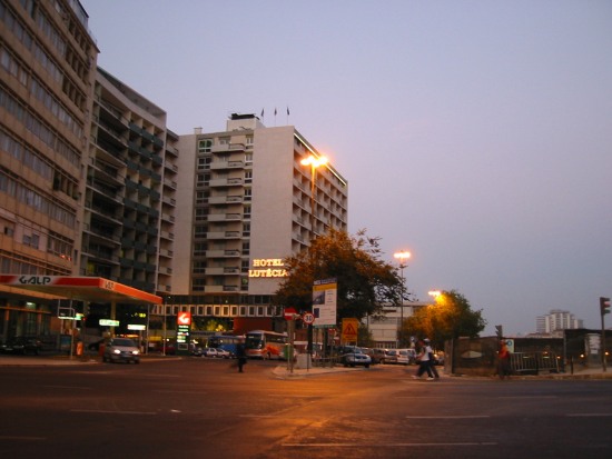 My hotel, 'Hotel Lutecia', which was close to... nothing