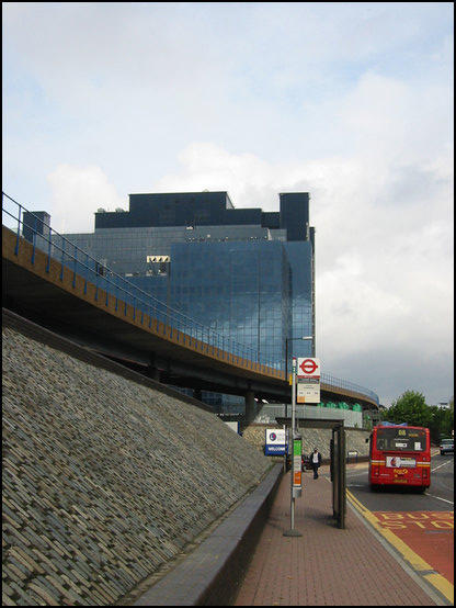 Just above the bus sign, in that building, are my little servers