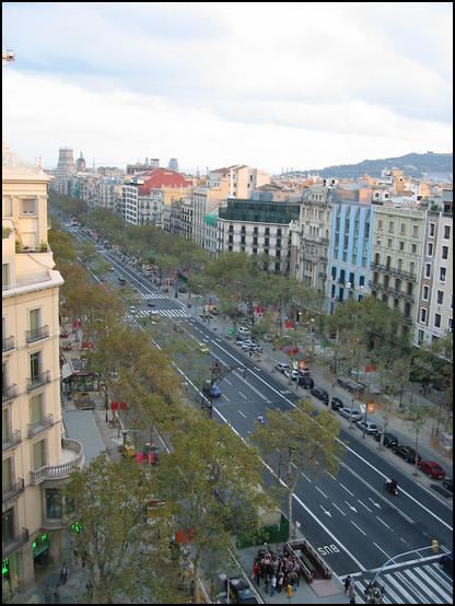 From the roof of La Perdrera, nice city view