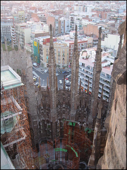 All up top, the view of the structure is wonderful