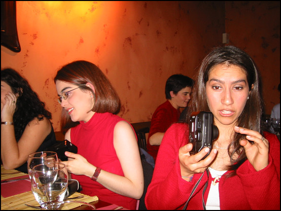 Aida and Marcela, both with their cameras