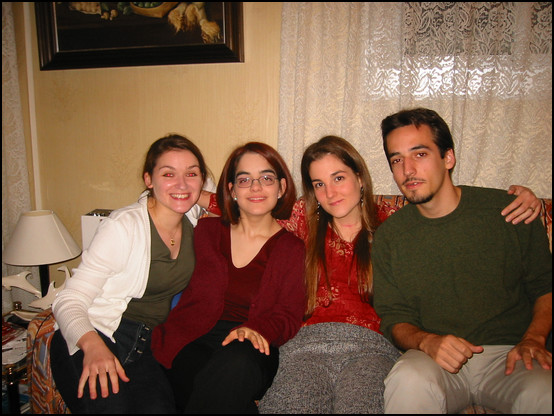 Céline, Aida, Berta and me with an weird look
