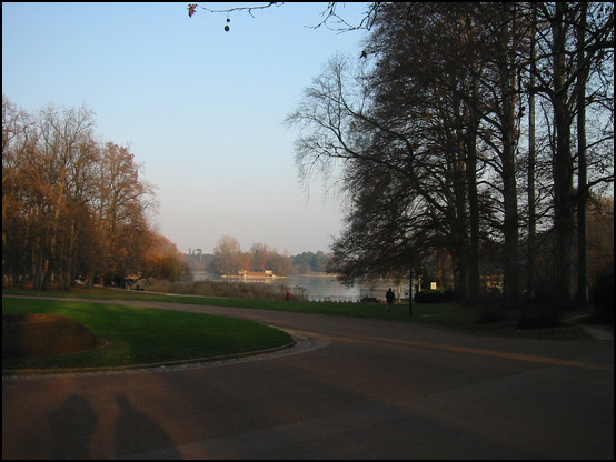 The parc again, with the frozen lake