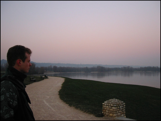 Rodolphe admiring the lake
