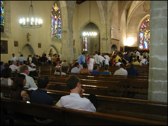 La file d'attente pour les félicitations