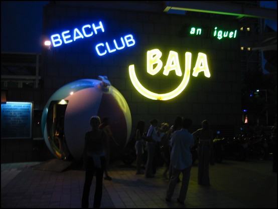 The Baja Beach's entrance