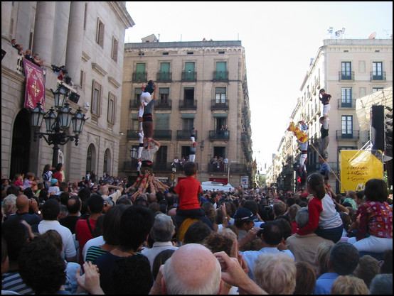 Los castellers de la Mercé