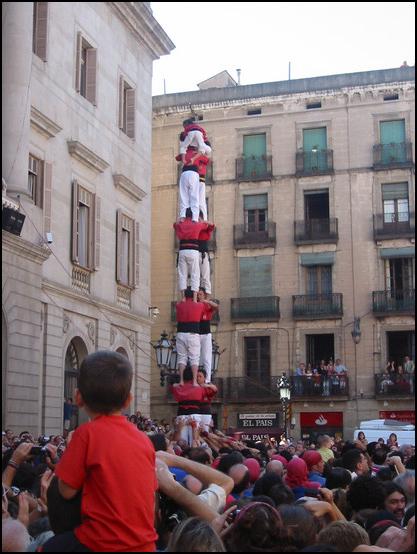 Los castellers de la Mercé