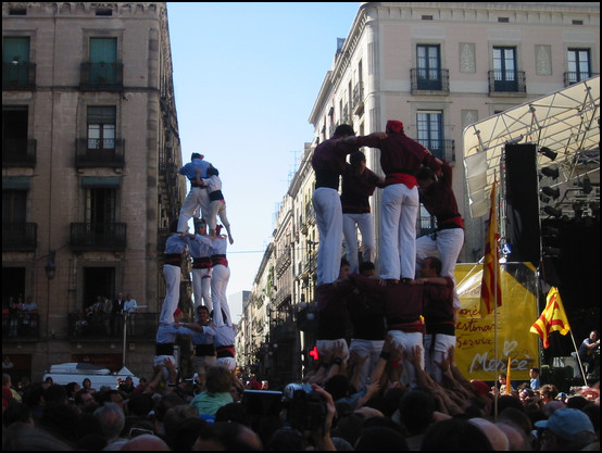 Los castellers de la Mercé