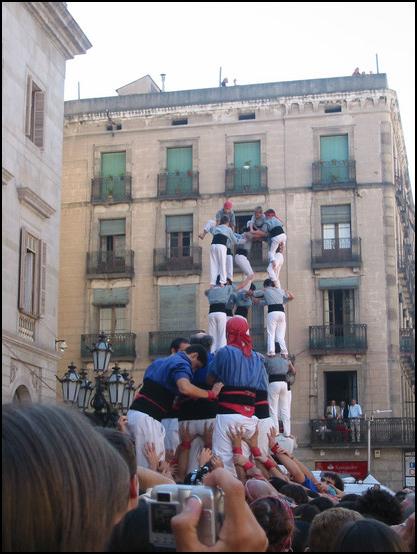 Los castellers de la Mercé