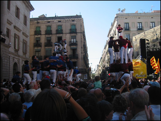 Los castellers de la Mercé