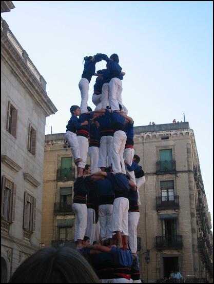 Los castellers de la Mercé