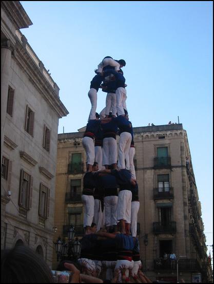 Los castellers de la Mercé