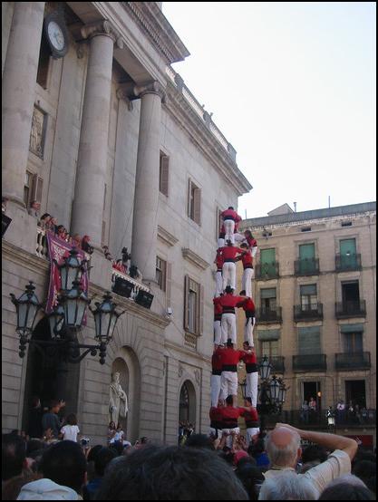 Los castellers de la Mercé