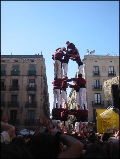 Los castellers de la Mercé