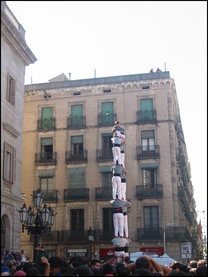 Los castellers de la Mercé