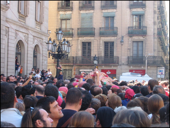 Los castellers de la Mercé