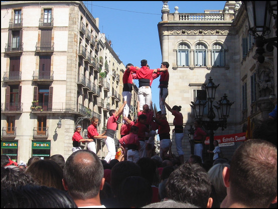 Los castellers de la Mercé