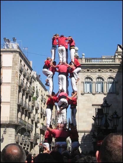 Los castellers de la Mercé