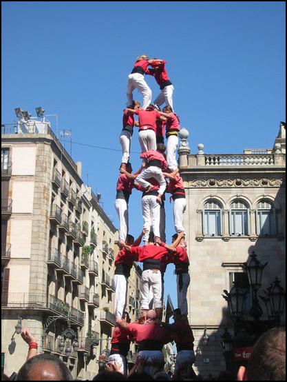 Los castellers de la Mercé