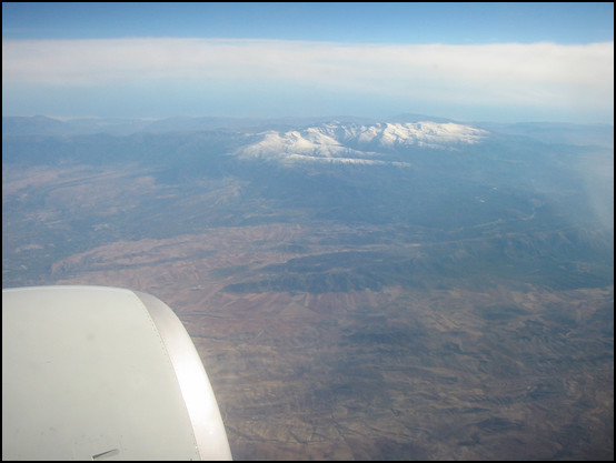 Dernière vue d'Espagne, les magnifiques montagnes du sud