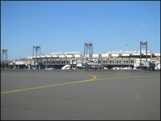 Arrivée à l'aéroport Mohammed V