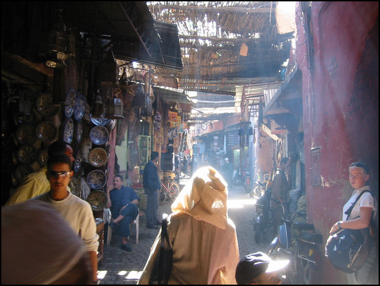 Superbe éclairage dans les souks