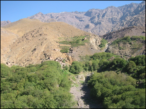 Une partie de la vallée vue depuis de la Kasbah