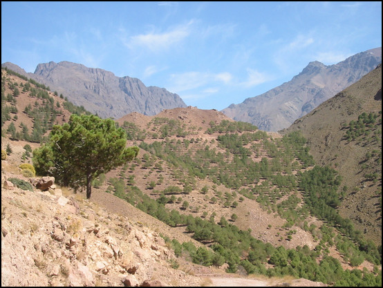 Paysage, le col que l'on allait franchir