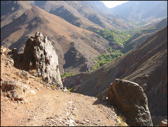 La vallée dont nous avons fait le tour la veille