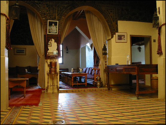 Le salon à l'interieur de la Kasbah