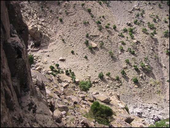 Paysage, la vallée vue d'en haut