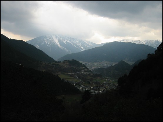 Ordino, Andorra from higher above